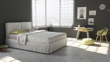 Κρεβάτι ALTOSOFT 200x200cm Επενδεδυμένο με ύφασμα - Dunlopillo