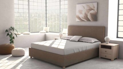 Κρεβάτι EDEN 200x200cm Επενδεδυμένο με ύφασμα - Dunlopillo