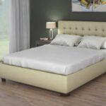 Κρεβάτι MEDITA 200x200cm Επενδεδυμένο με ύφασμα - Dunlopillo
