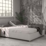 Κρεβάτι PEARL 200x200cm Επενδεδυμένο με ύφασμα - Dunlopillo