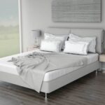 Κρεβάτι DOUBLE CURE 200x200cm Επενδεδυμένο με ύφασμα - Dunlopillo