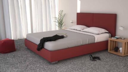 Κρεβάτι ROSE 200x200cm Επενδεδυμένο με ύφασμα - Dunlopillo